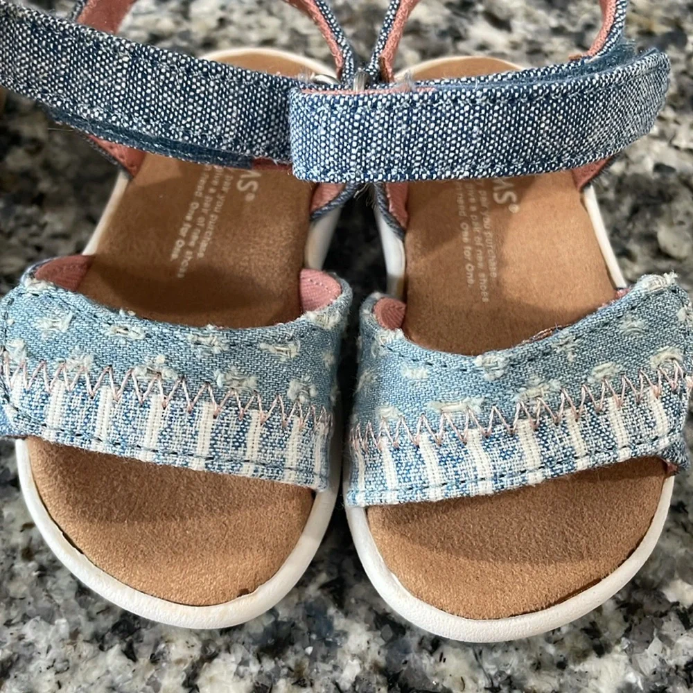 Toms Slub Denim Sandals